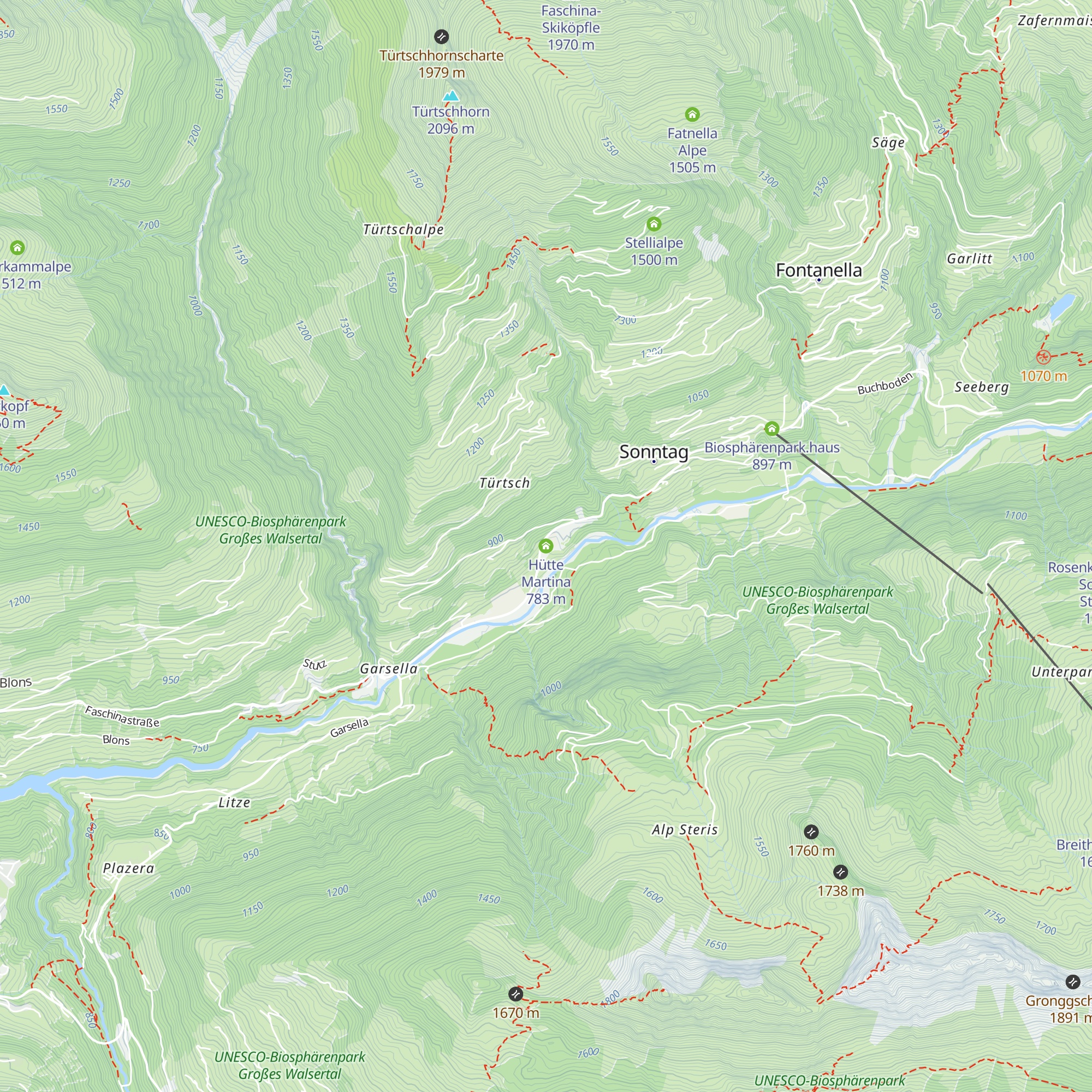 Hütte Martina map