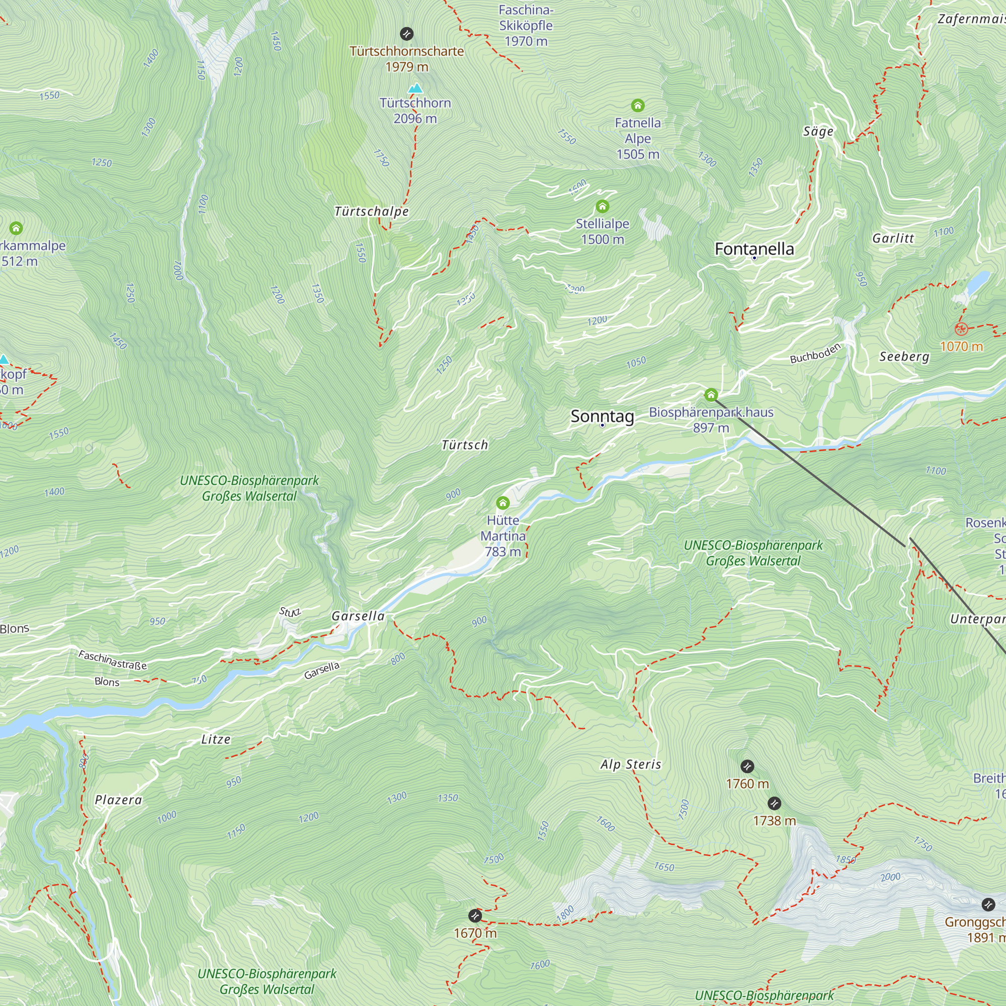 Hütte Martina map