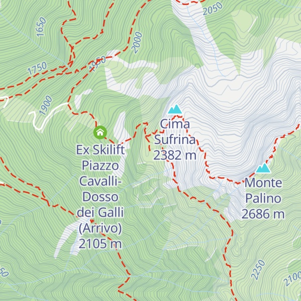 Map of Bivacco dei Cacciatori
