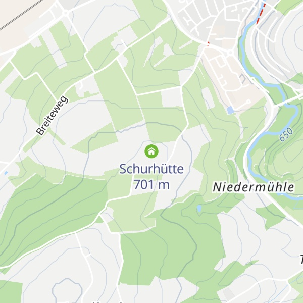 Map of Schurhütte