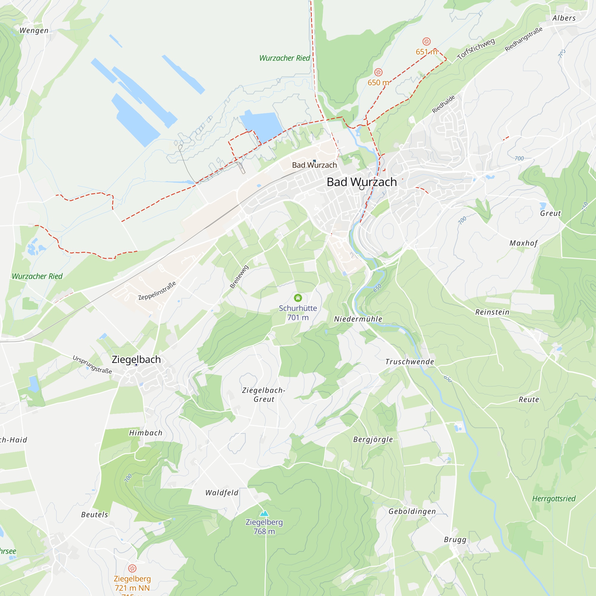 Schurhütte map