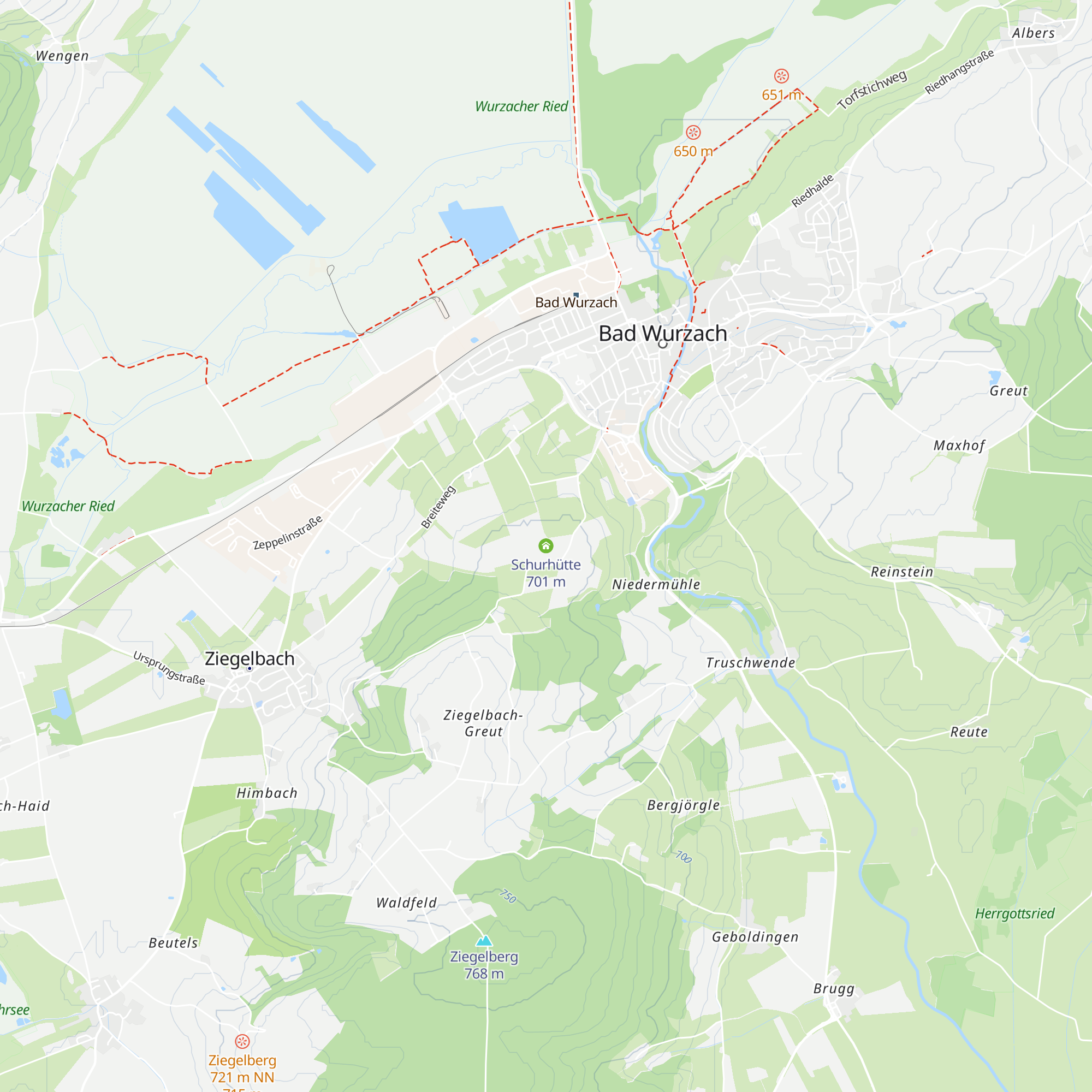Schurhütte map