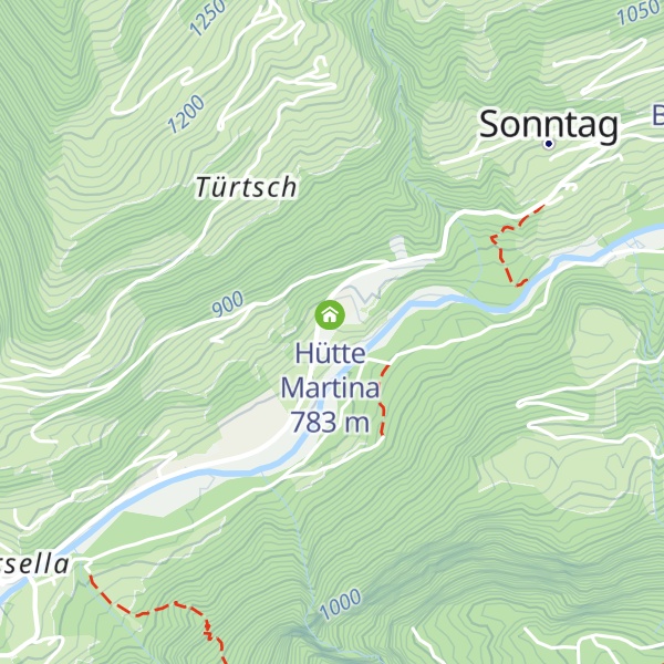Map of Rotkreuz-Abteilung Bludenz Außenstelle Sonntag