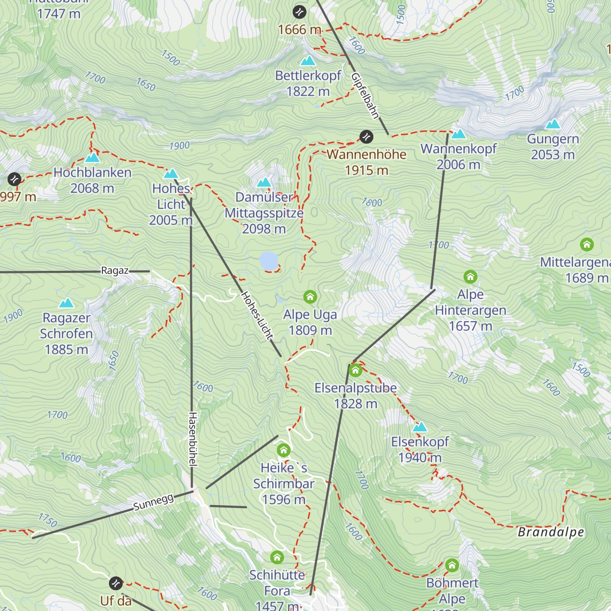 Ugaalpe map