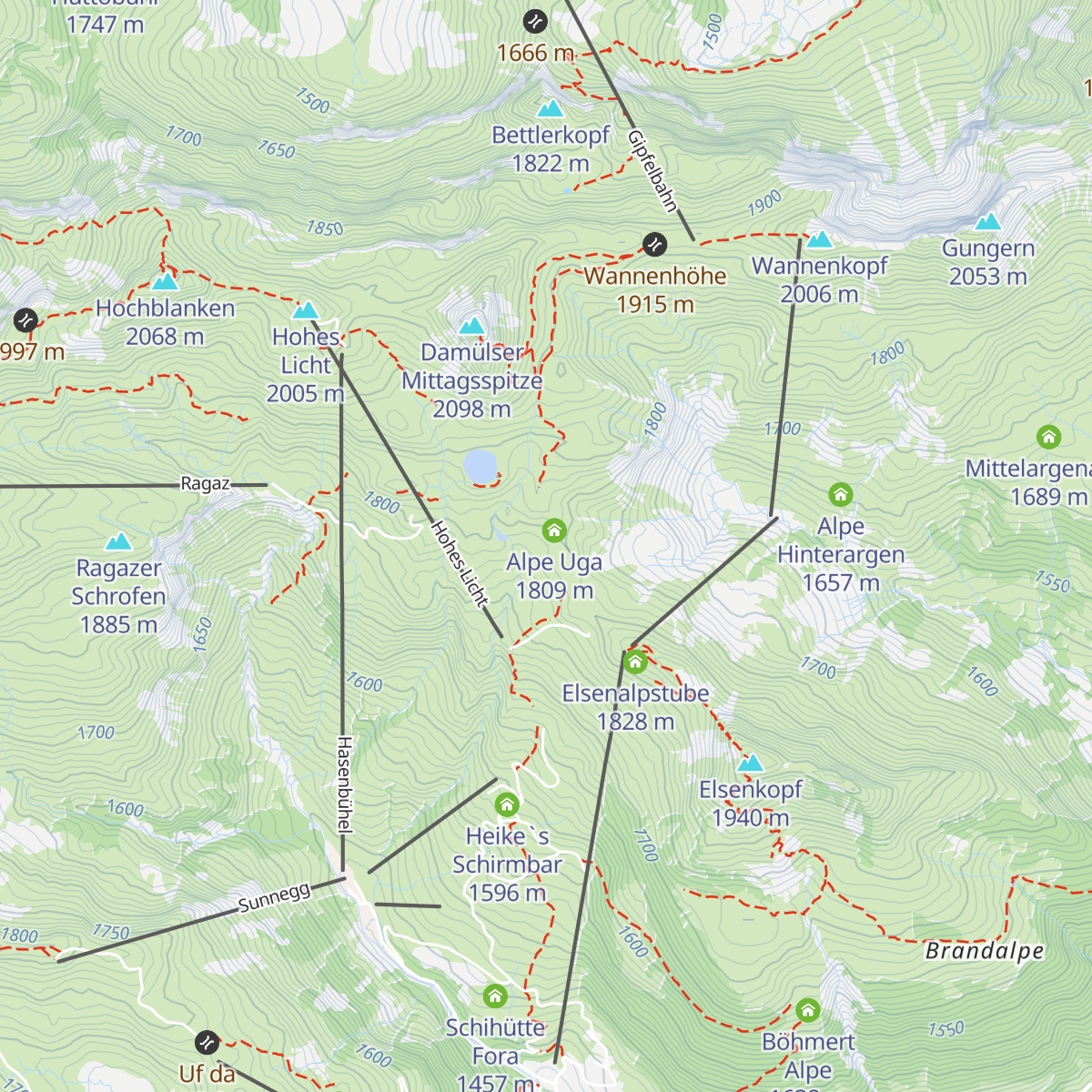 Ugaalpe map
