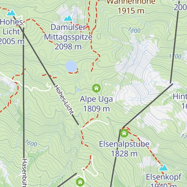 Map of Ugaalpe