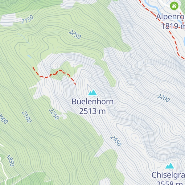 Map of Büelenhorn