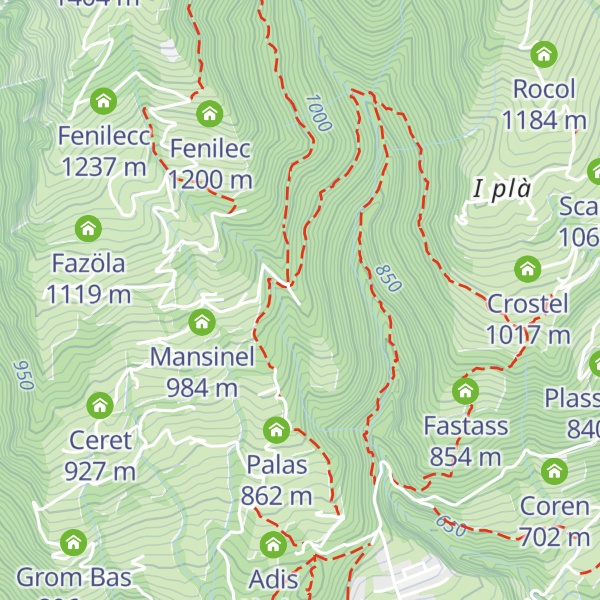 Map of Cornel de sura