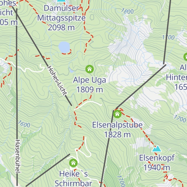 Map of Michl's Sennhütte
