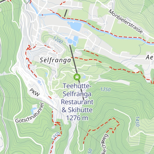 Map of Teehütte-Selfranga Restaurant & Skihütte