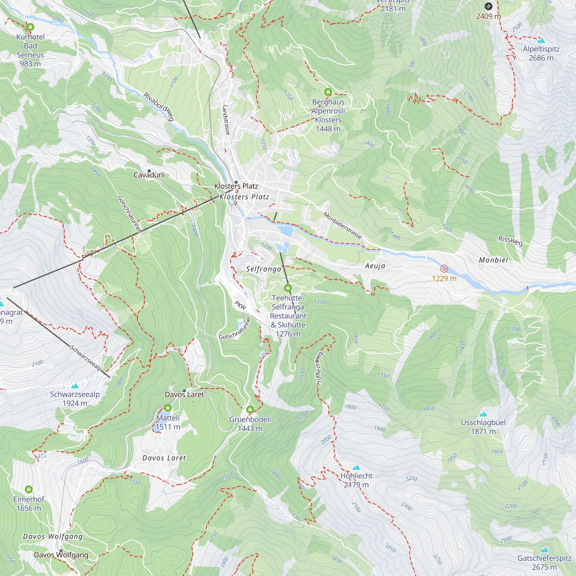 Teehütte-Selfranga Restaurant & Skihütte map