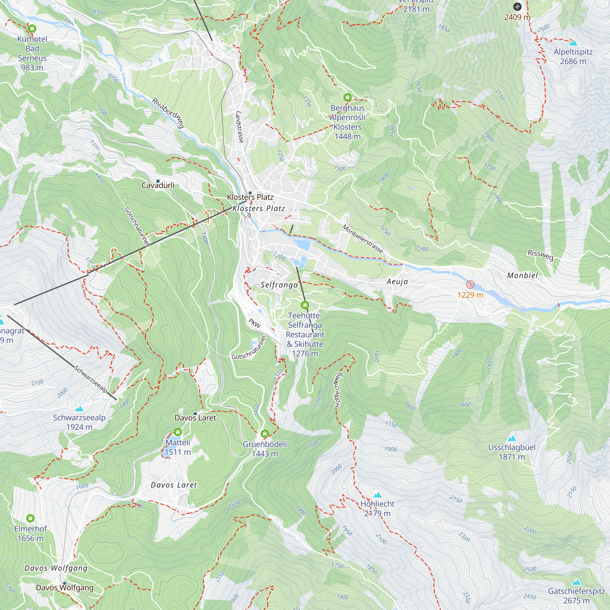 Teehütte-Selfranga Restaurant & Skihütte map