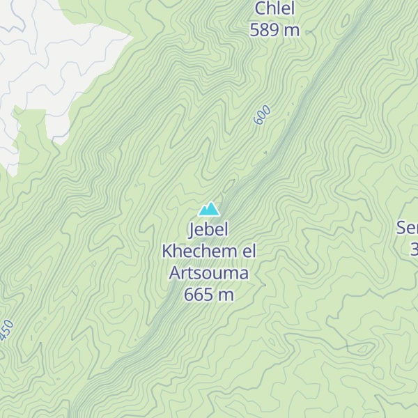 Map of Jebel Khechem el Artsouma