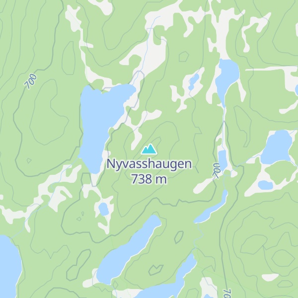 Map of Nyvasshaugen