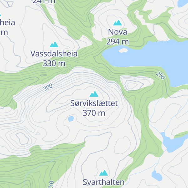 Map of Sørvikslættet