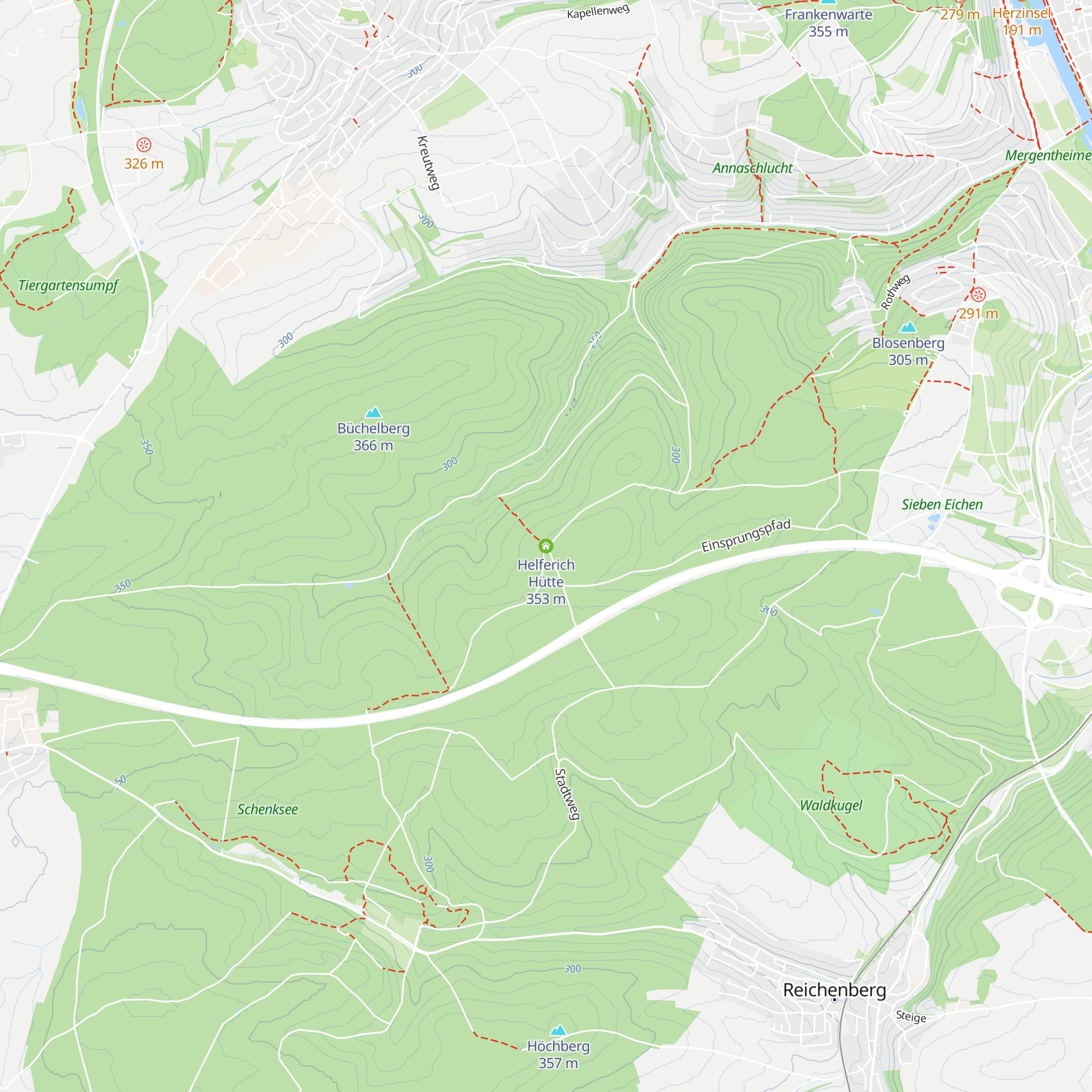 Helferich Hütte map