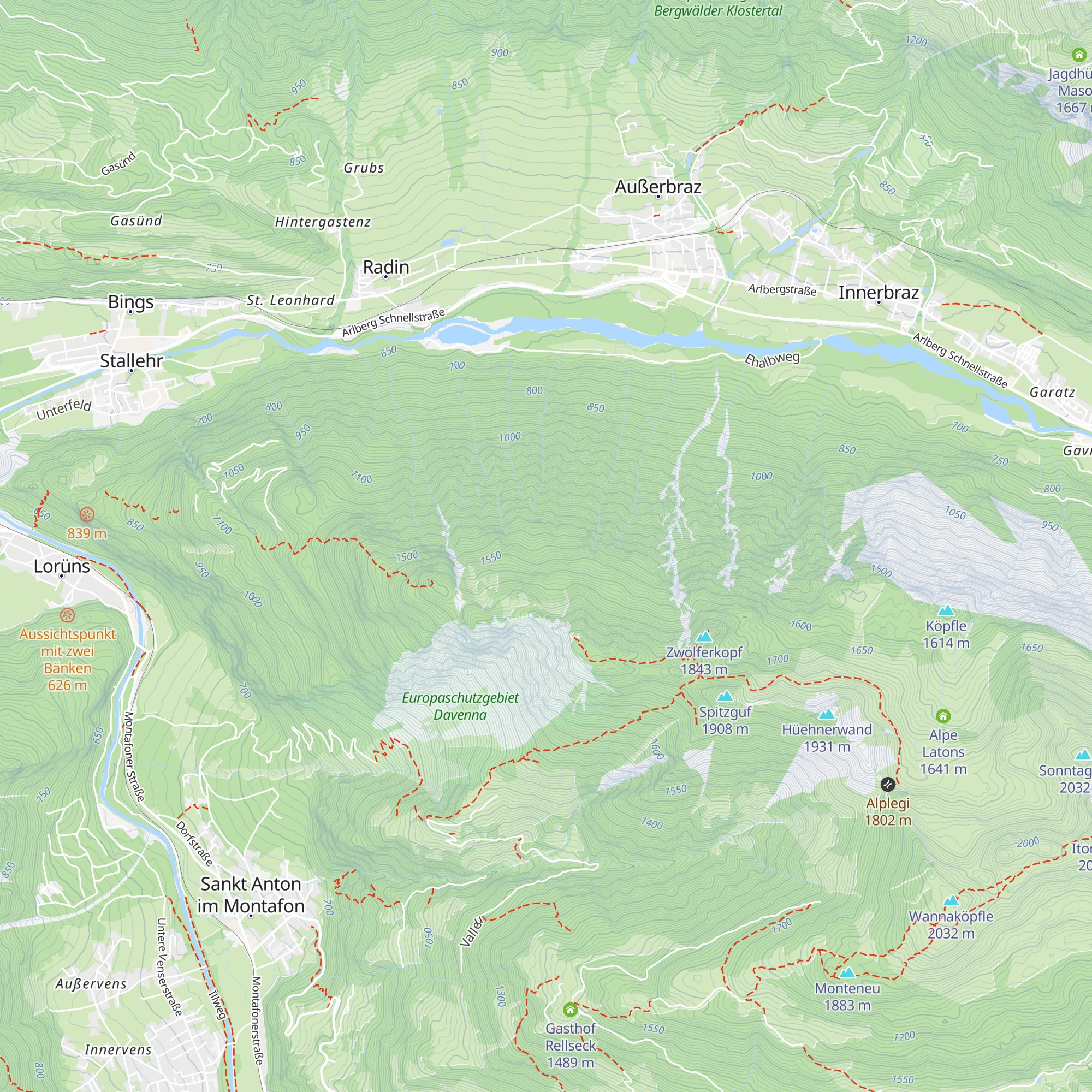 Jagdhütte Garnila map