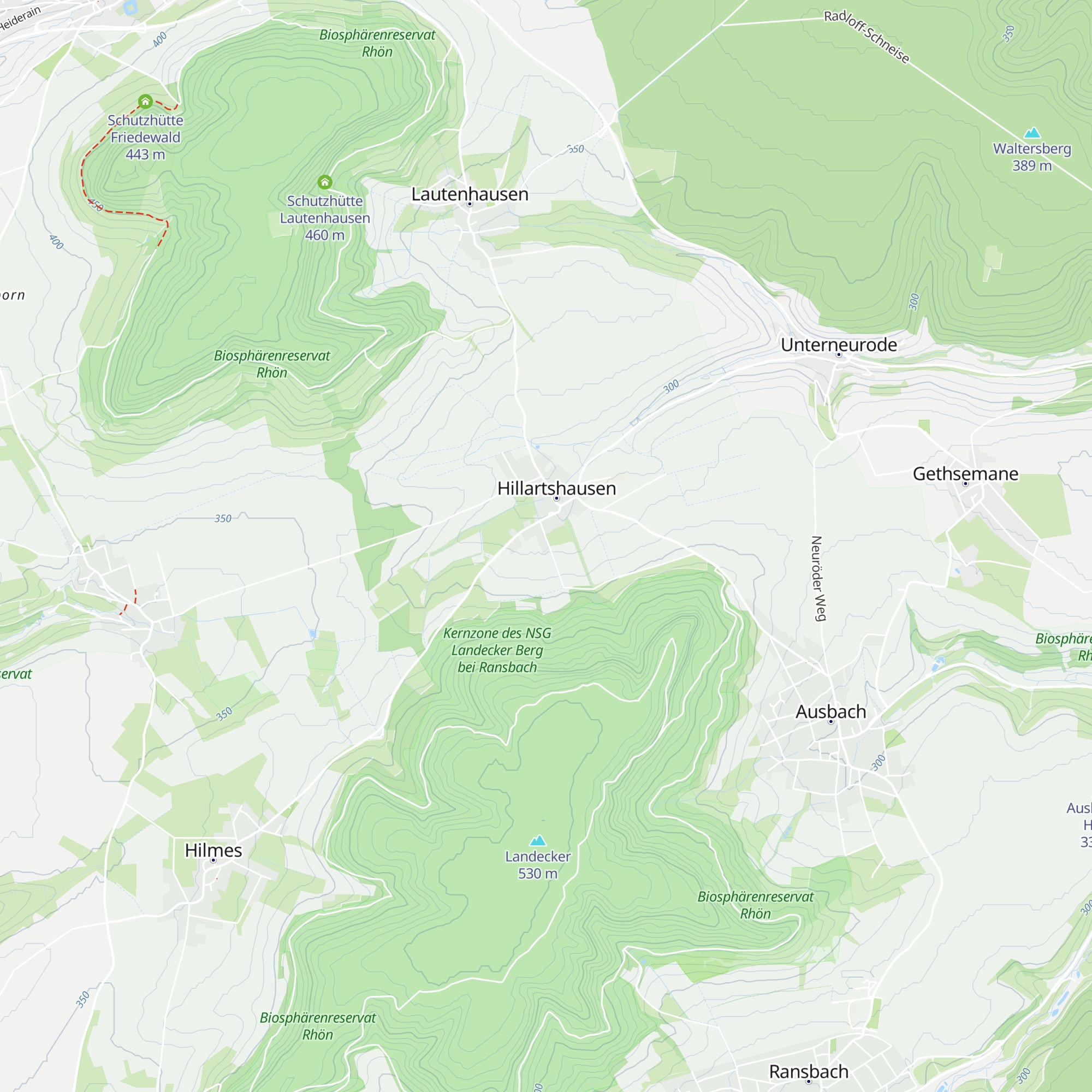Hütte zum Landecker map