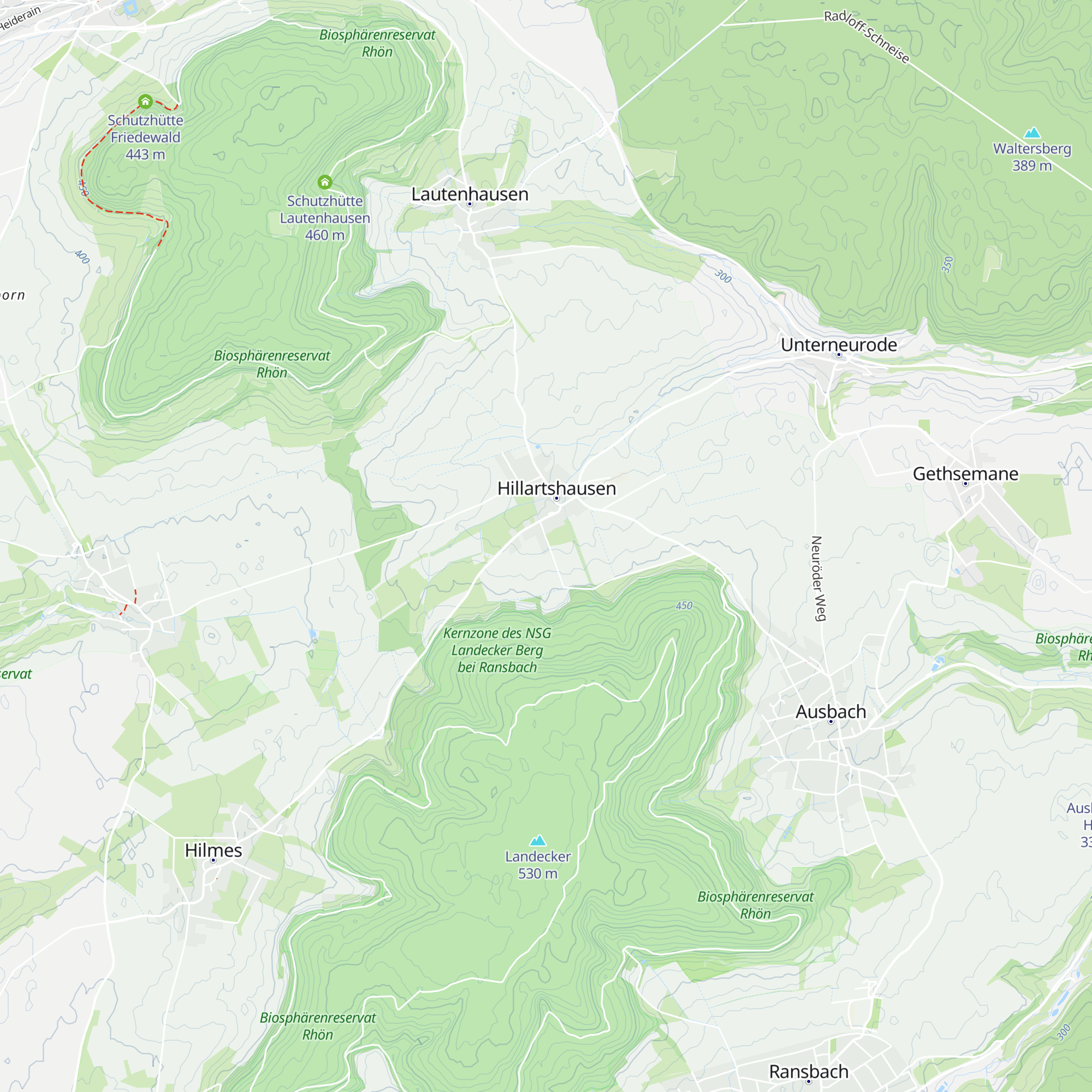 Hütte zum Landecker map