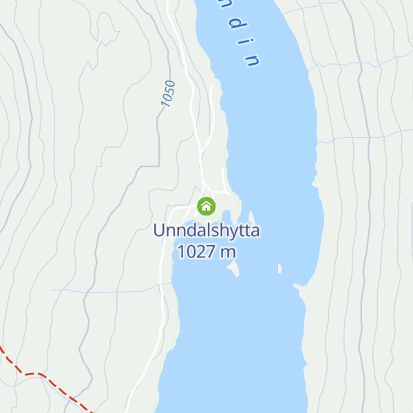 Map of Unndalshytta
