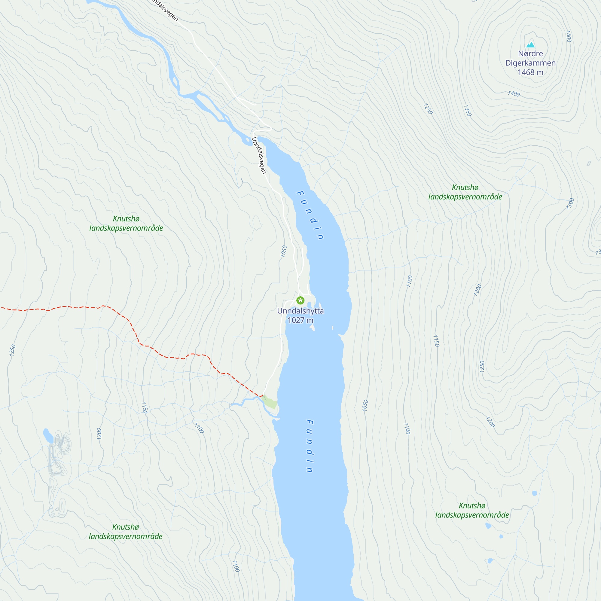 Unndalshytta map
