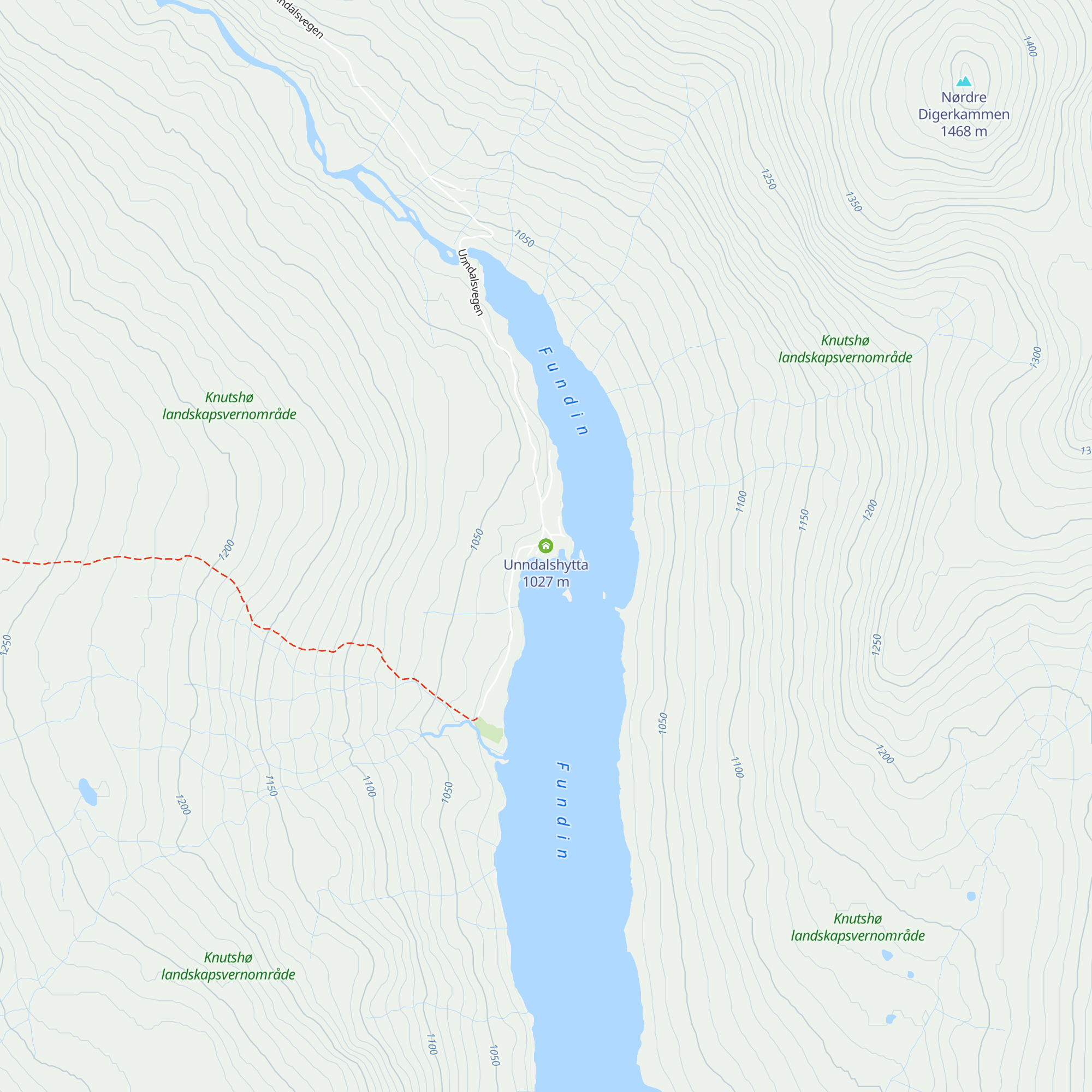 Unndalshytta map