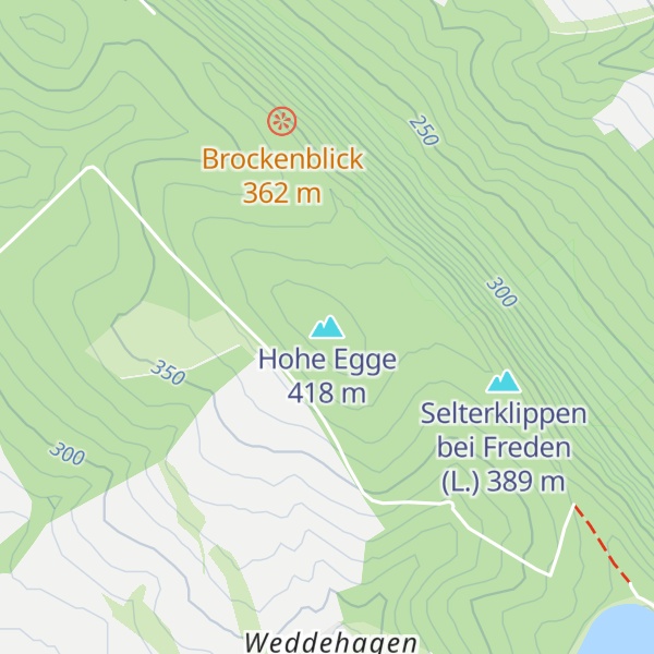 Map of Hohe Egge