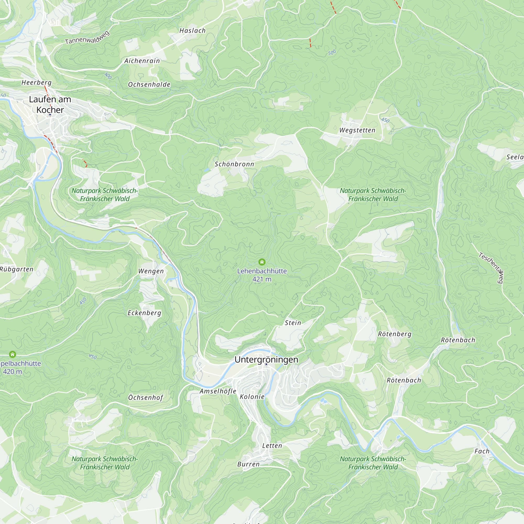 Lehenbachhütte map
