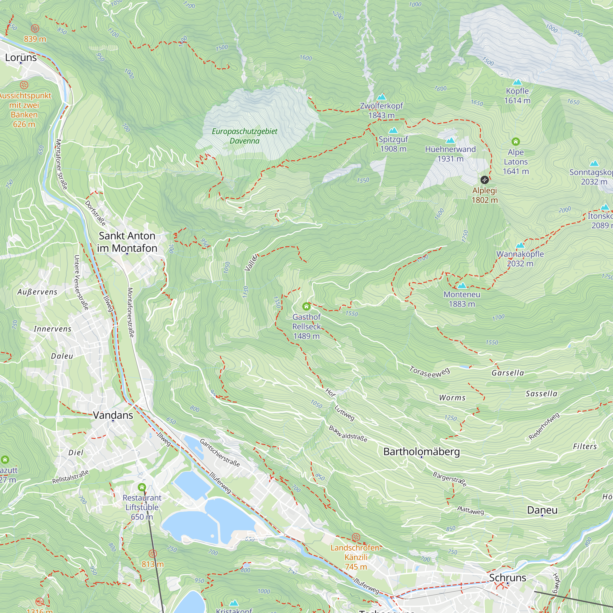 Gasthof Rellseck map