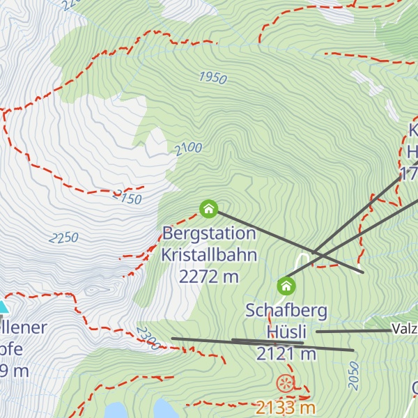 Map of Bergstation Kristallbahn