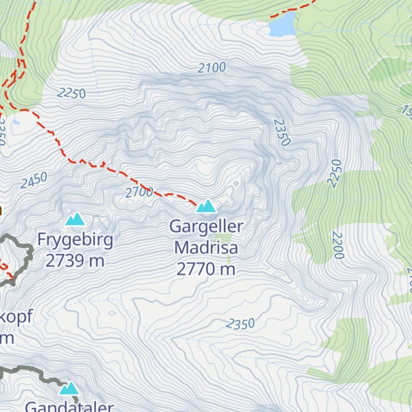 Map of Gargeller Madrisa