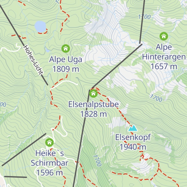 Map of Elsenalpstube