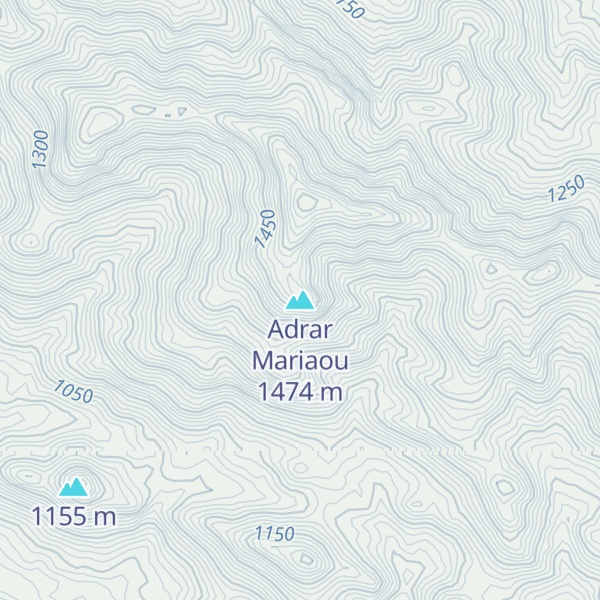 Map of Adrar Mariaou
