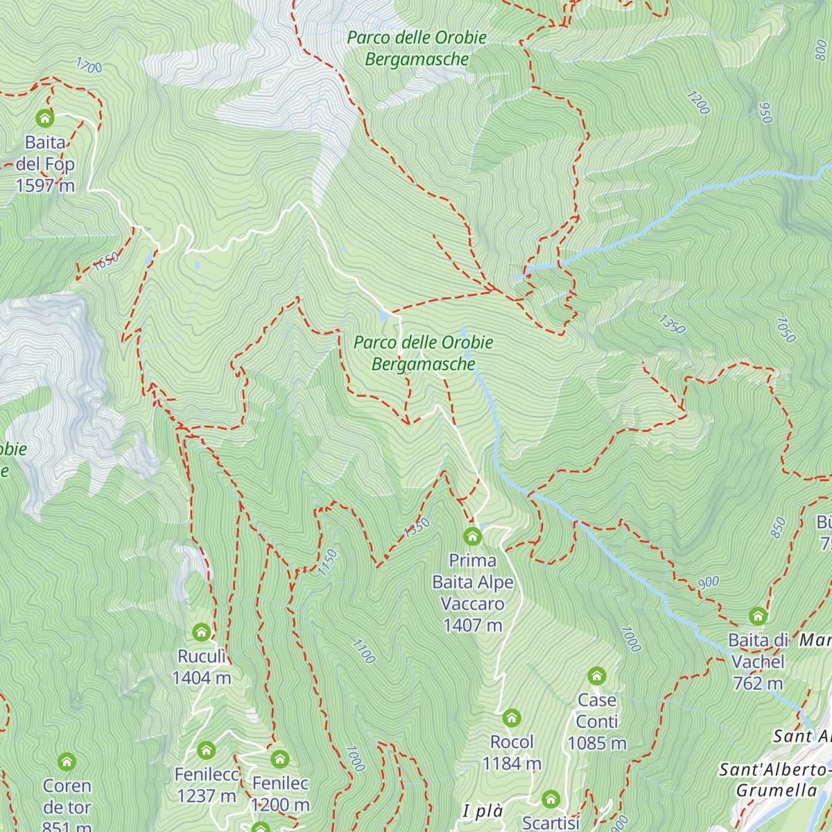 Rifugio Vaccaro map