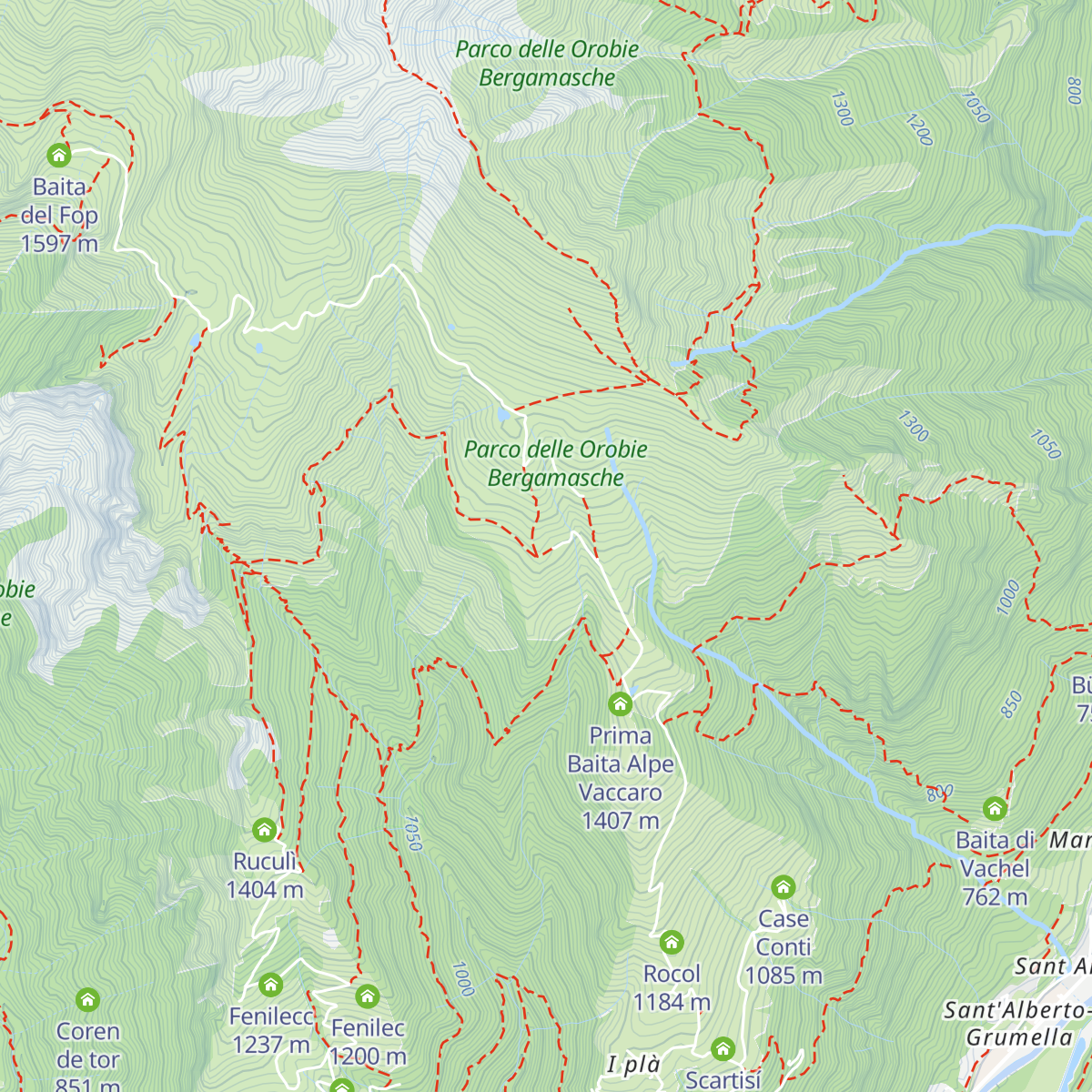 Rifugio Vaccaro map