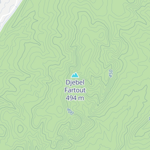Map of Djebel Fartout