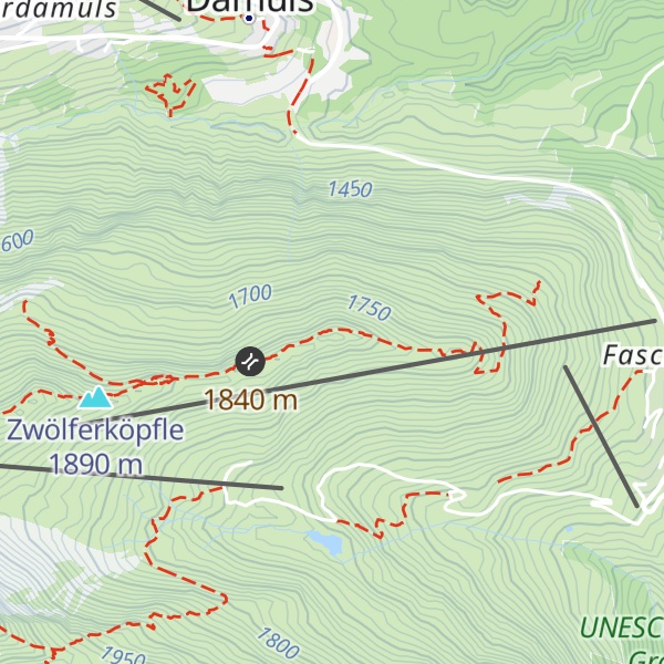 Map of Hahnenkopf