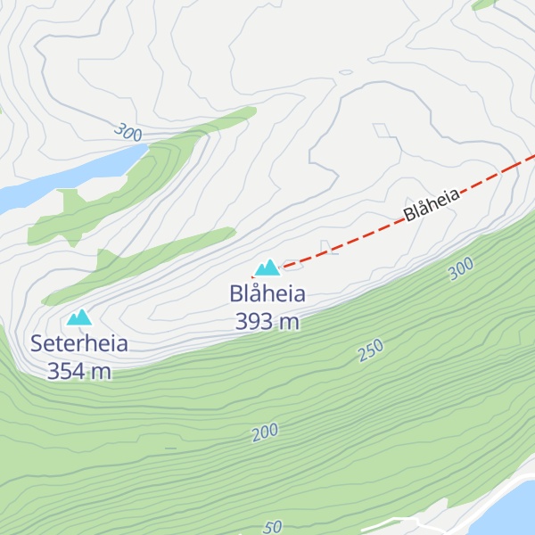 Map of Blåheia