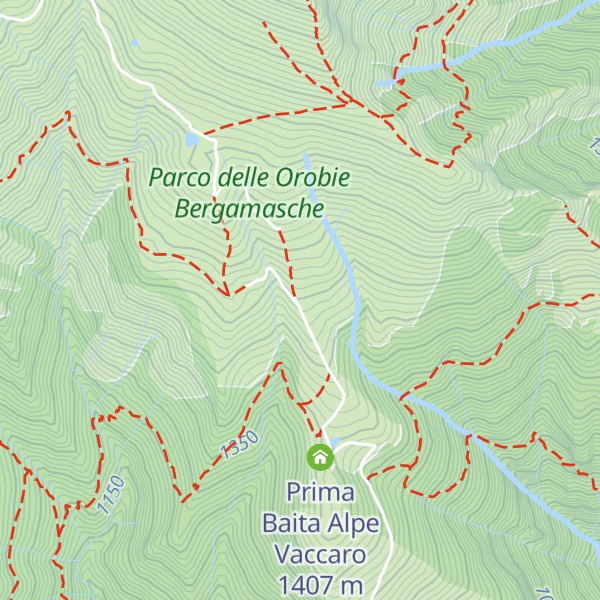 Map of Seconda Baita Alpe Vaccaro