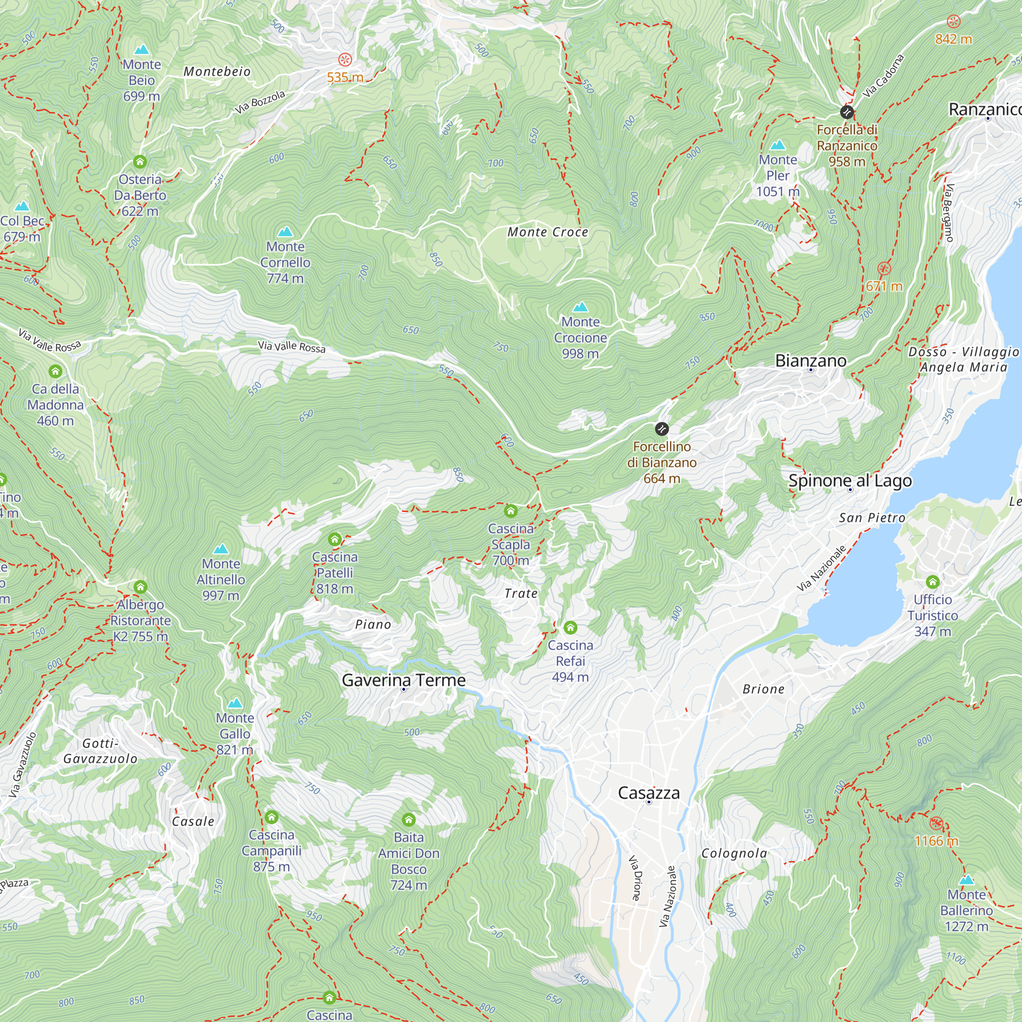 Cascina Scapla map