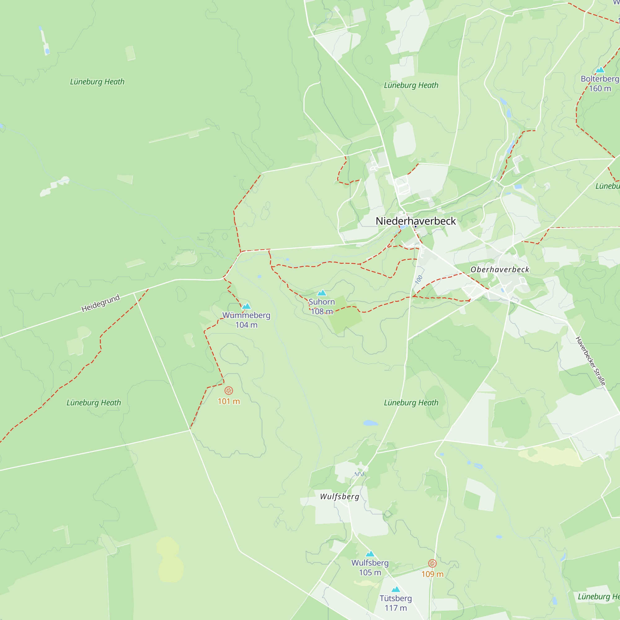 Suhorn Hütte map