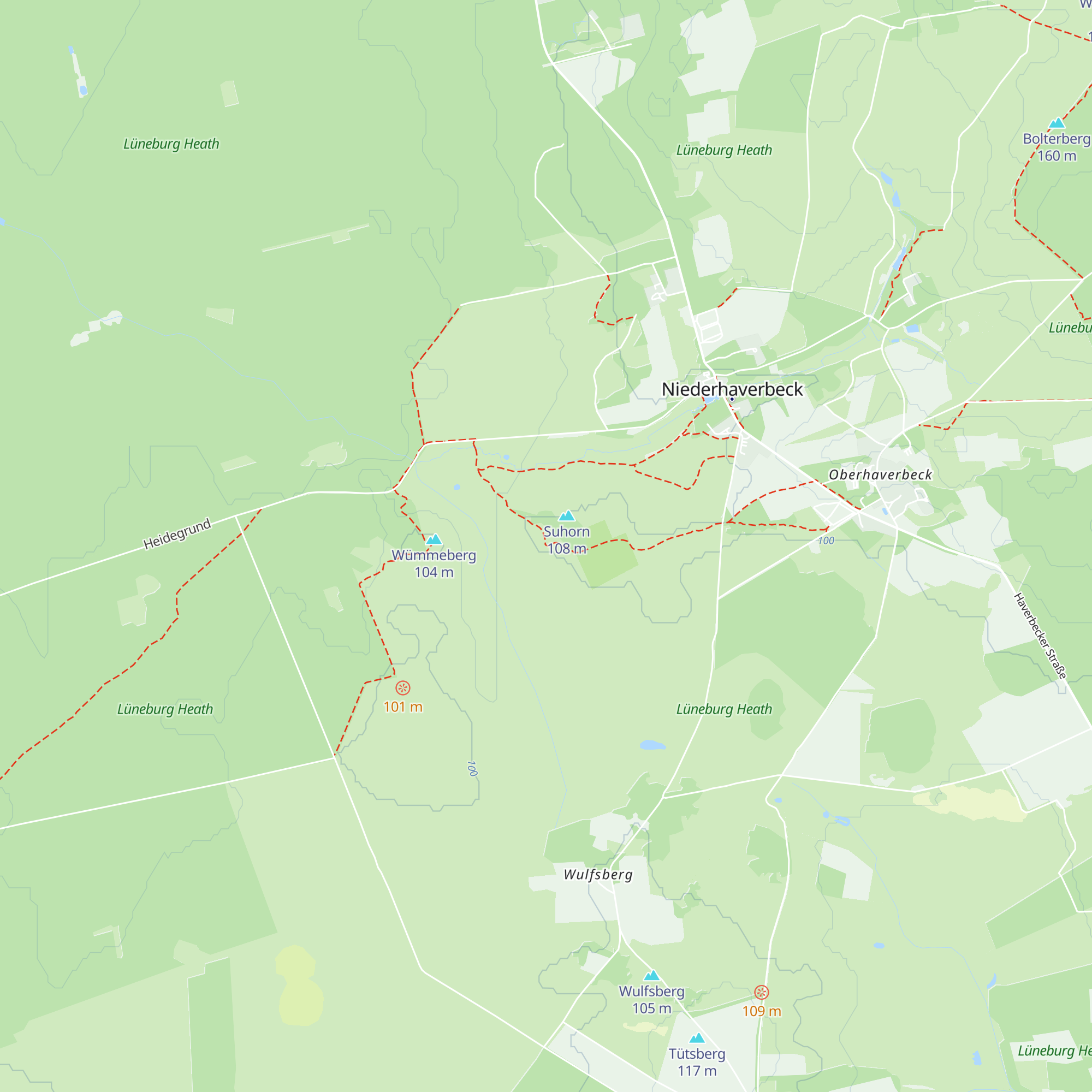 Suhorn Hütte map