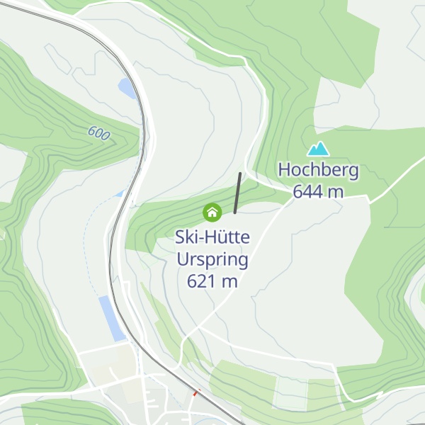 Map of Ski-Hütte Urspring