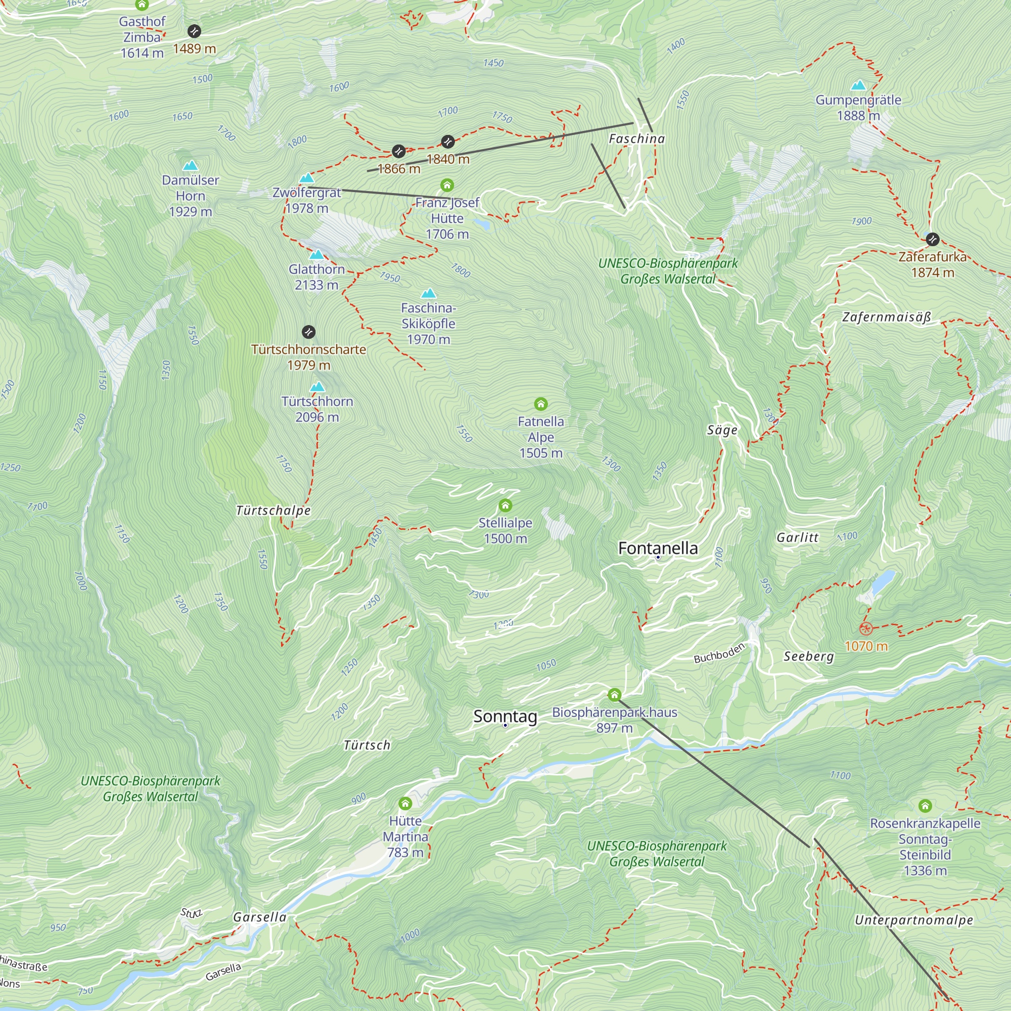 Stellialpe map