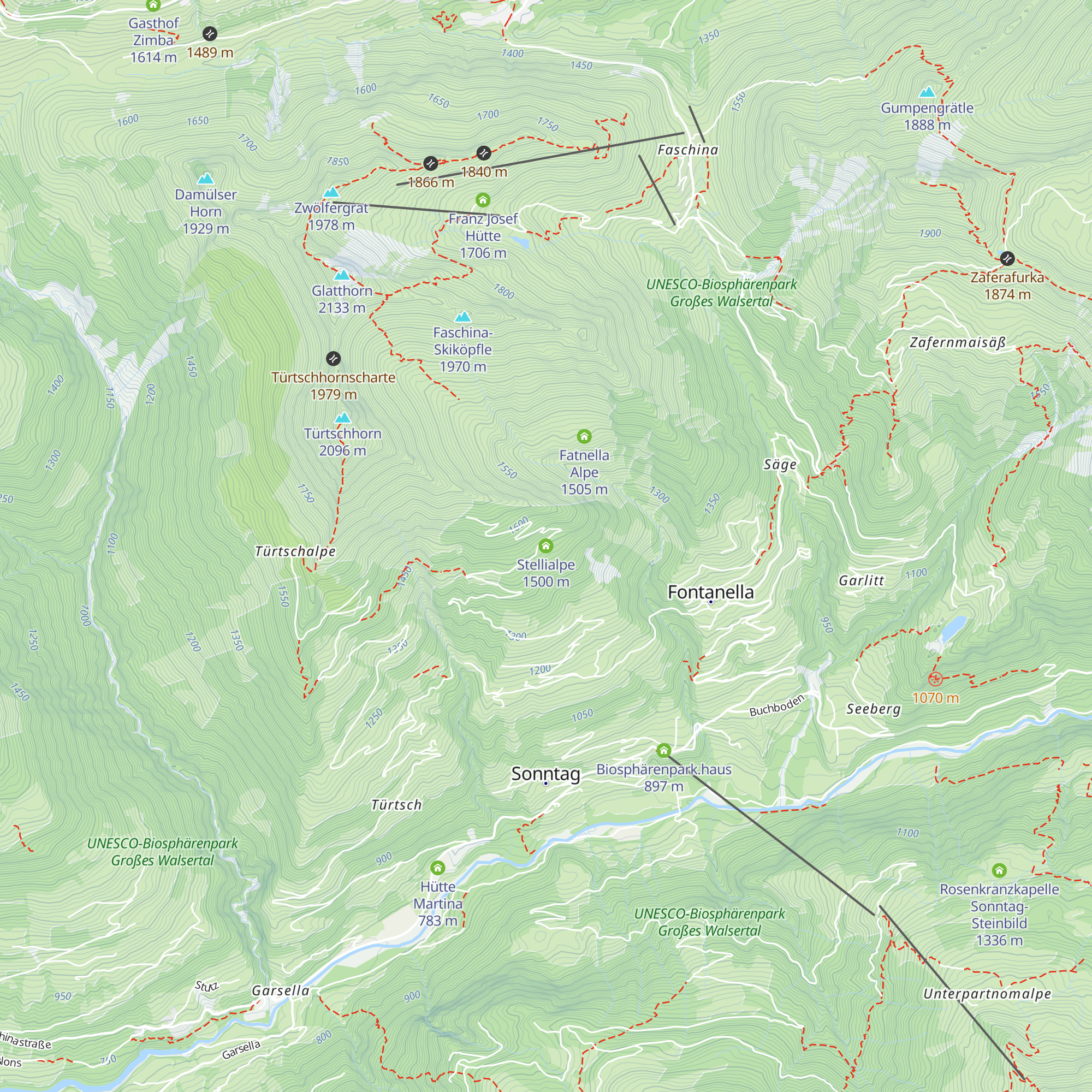 Stellialpe map