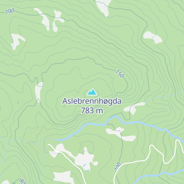 Map of Aslebrennhøgda
