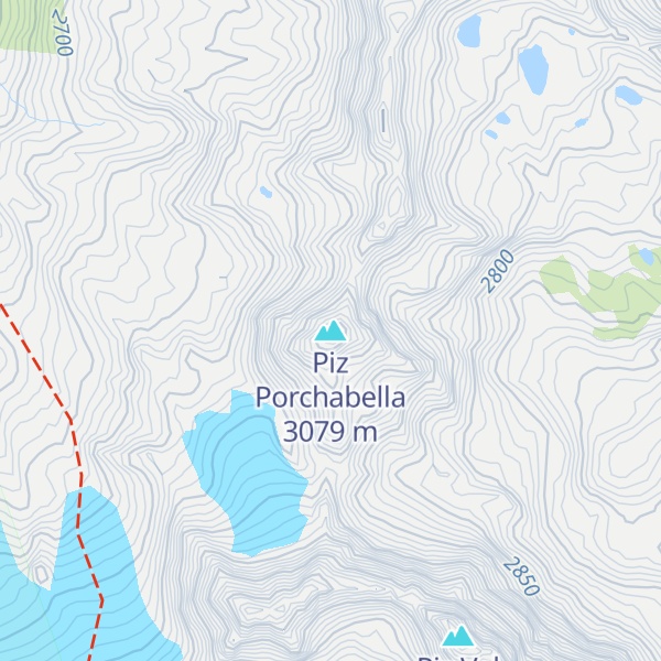 Map of Piz Porchabella