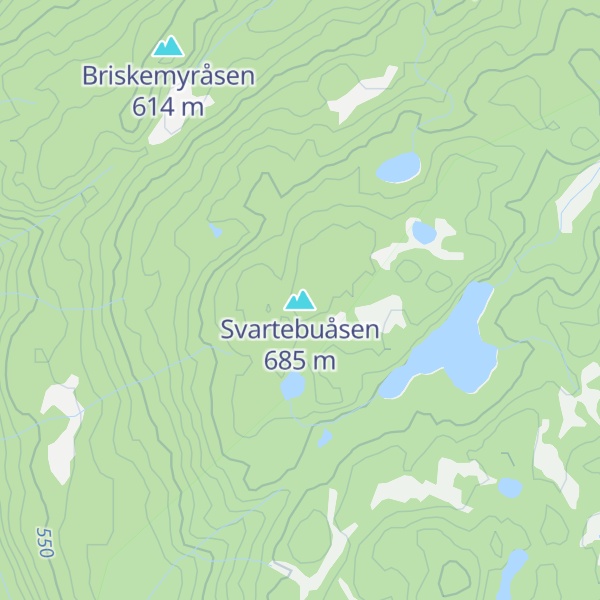 Map of Svartebuåsen