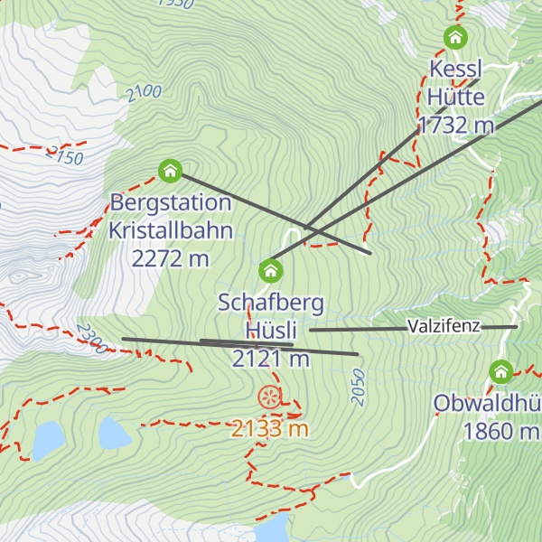 Map of Schafberg Hüsli