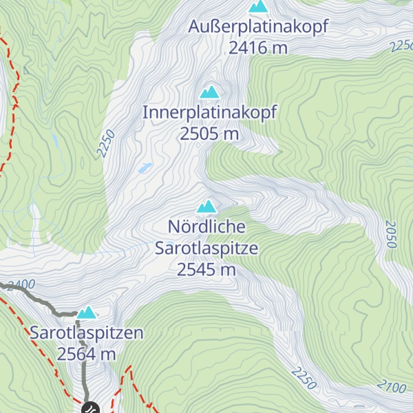 Map of Nördliche Sarotlaspitze
